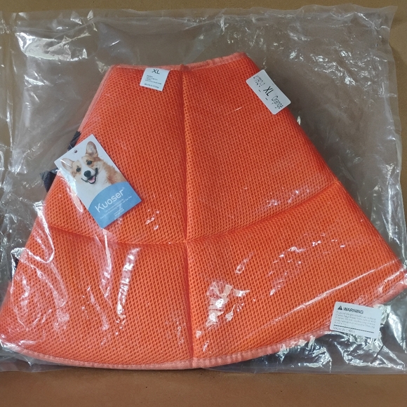 Kuoser Soft Dog Cone Collar After Surgery Adjustable Dog Recovery Size XL Orange - Picture 2 of 13